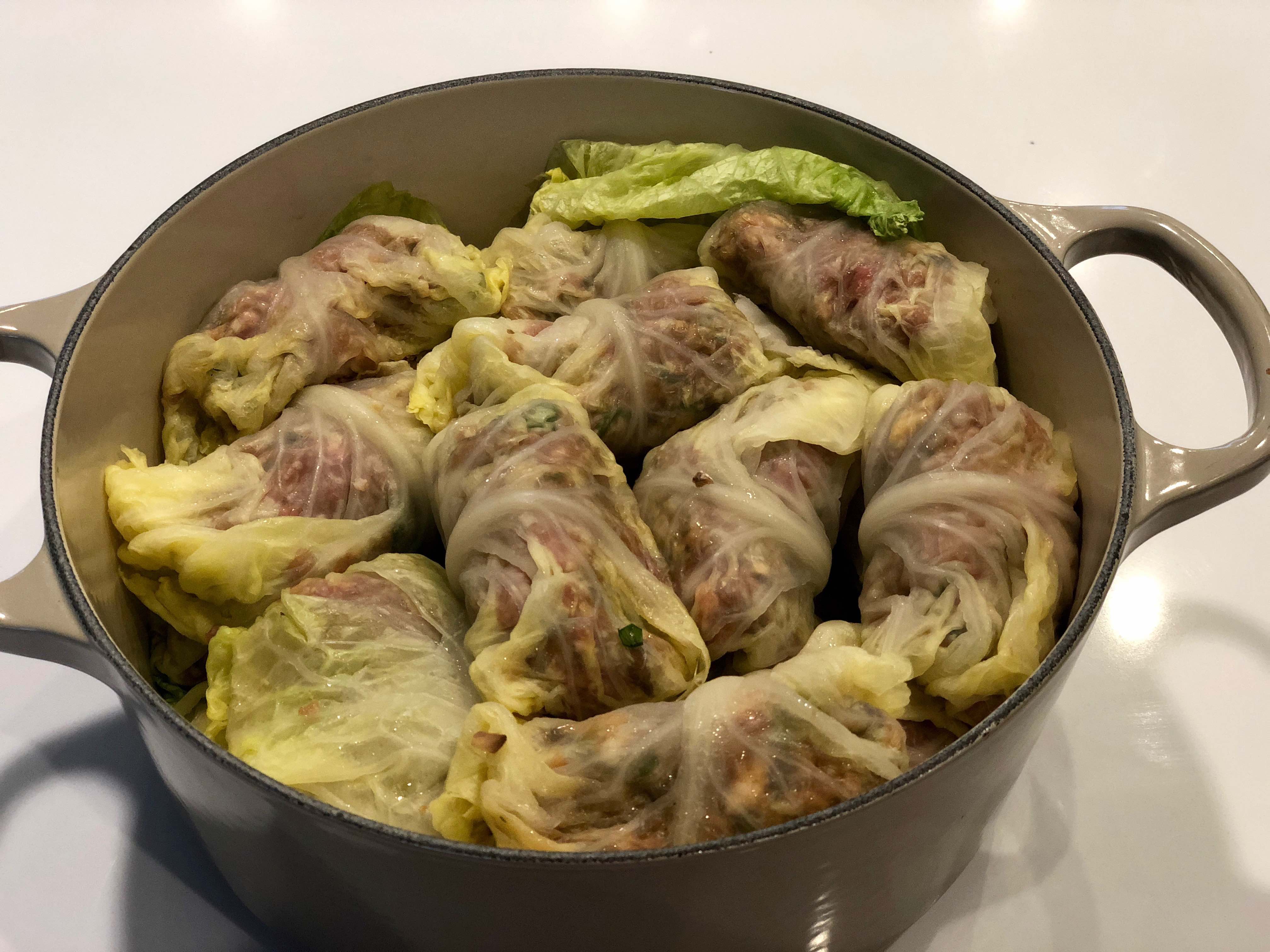 Stuffed Cabbage Rolls in Sweet and Sour Sauce
