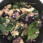 Roasted Cauliflower, Spinach and Couscous Salad recipe - www.grownupdish.com