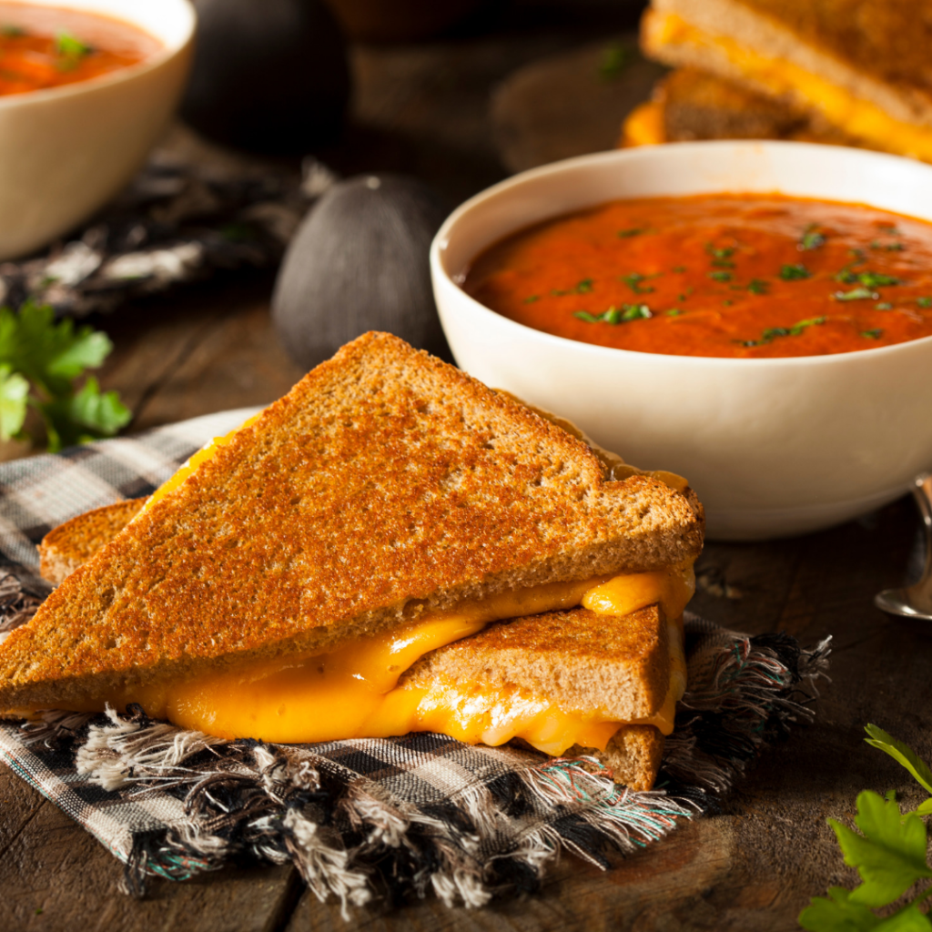 What's better than homemade creamy tomato soup made from 6 ingredients? Nothing! Make it in one pot in 30 min. Vegan, Whole30, sugar-free & Paleo too. | www.grownupdish.com