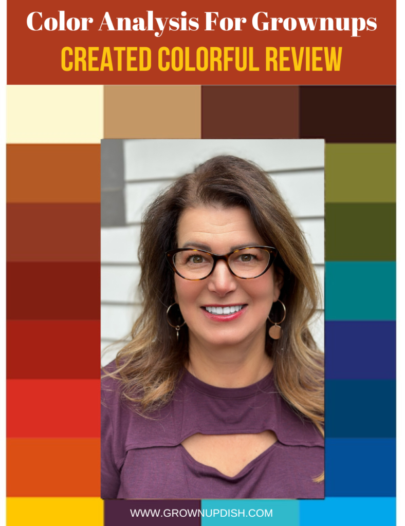 Was my color analysis from Created Colorful worth it? In my unbiased review I'm sharing how it works and my three biggest surprises. | www.grownupdish.com